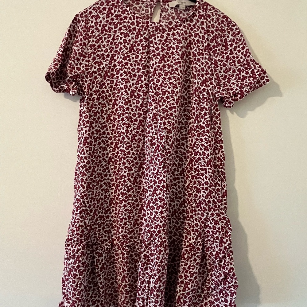 Floral Red Kids Dress